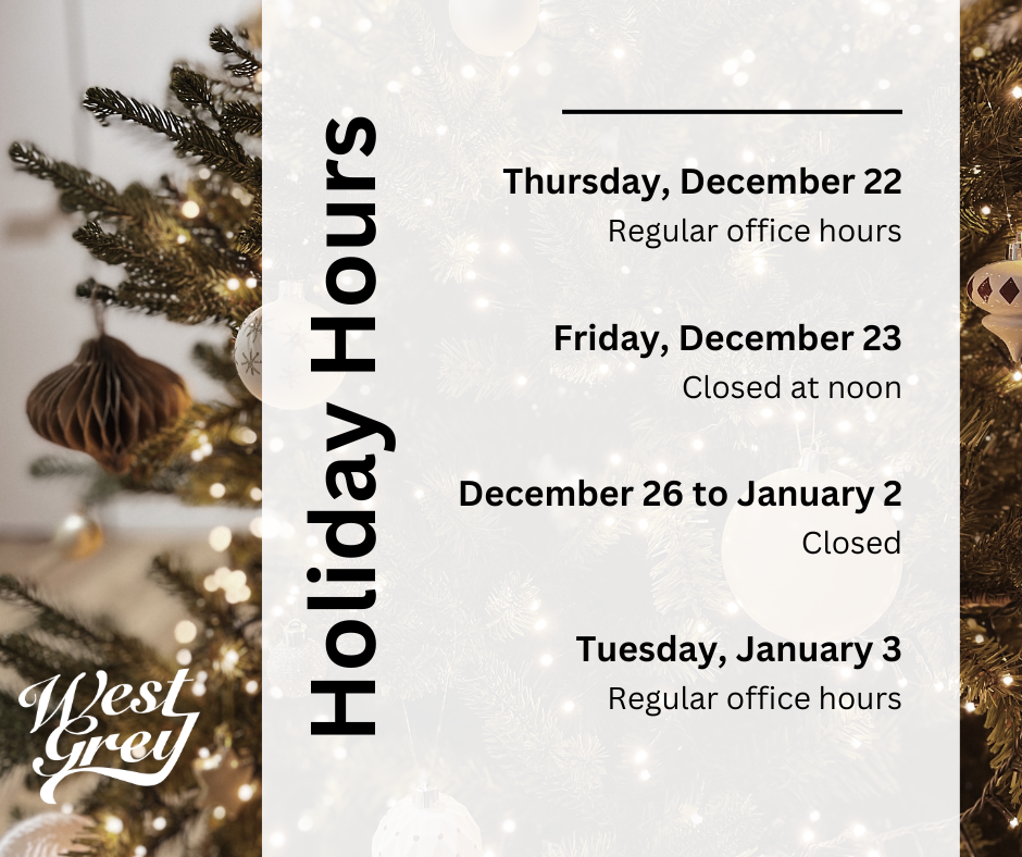 Holiday hours of operation 2022