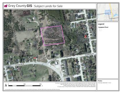 Subject Lands for Sale